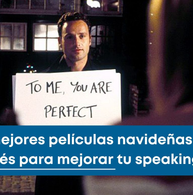Estudiante viendo películas navideñas en inglés para practicar speaking en IML Granada